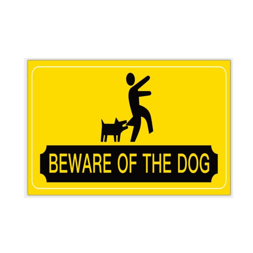 Adesivo de aviso Beware of the Dog Dog Safe, 10 unidades