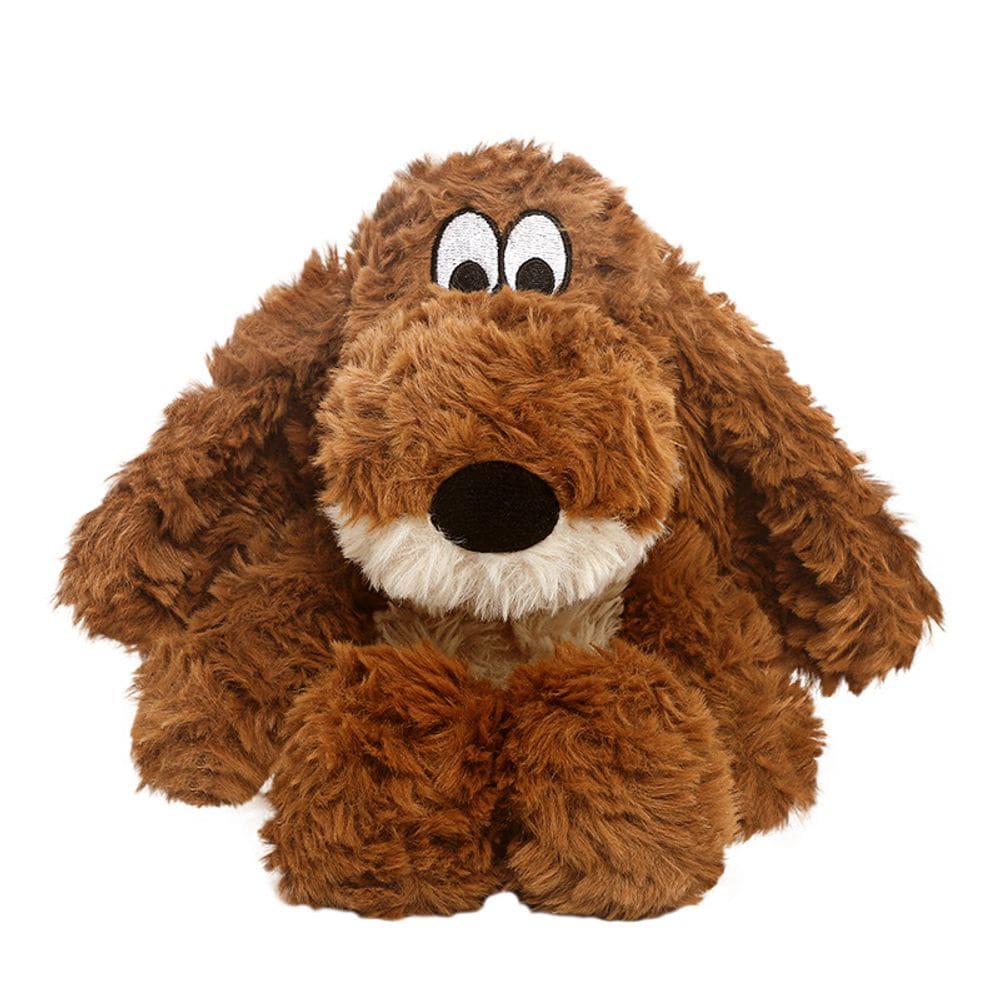 Cachorro de pelúcia, fofo, fofo, com olhos grandes, pelúcia macia, 26,5 cm