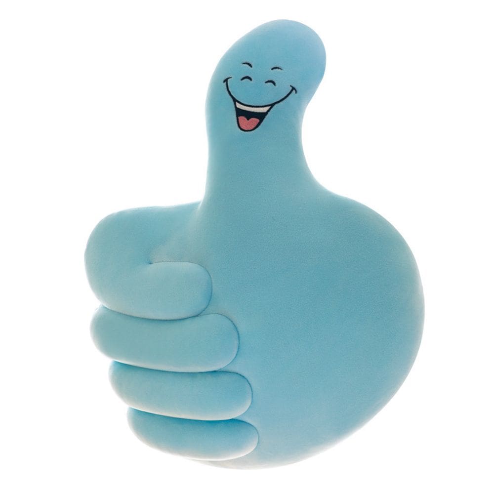 Almofada de pelúcia, boneca, desenho animado, polegar para cima, 50 cm