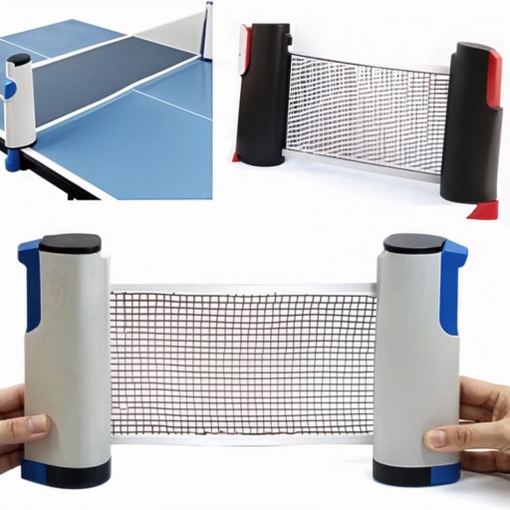 Rede Ping Pong Retratil Tenis De Mesa Ate 1.65m Universal Jogue Em Qualquer Mesa
