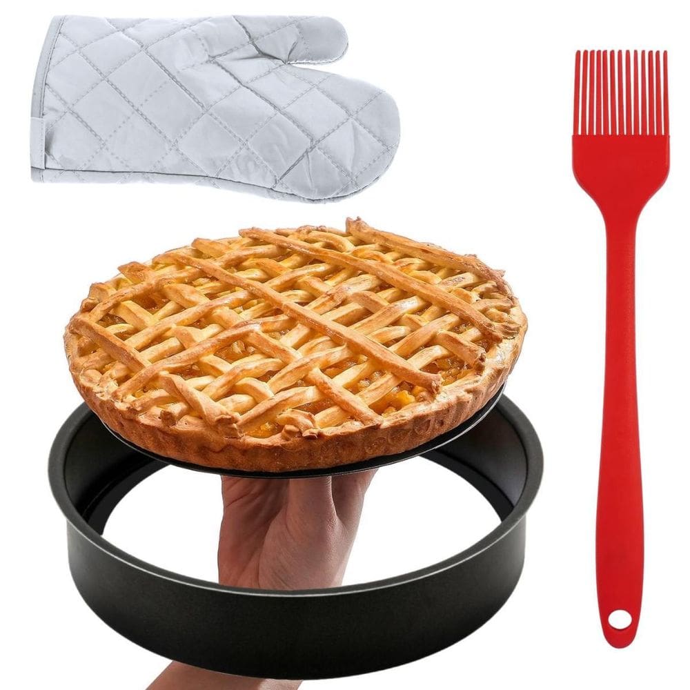 Assadeira Fundo Removível 2,9L Antiaderente + Luva + Pincel