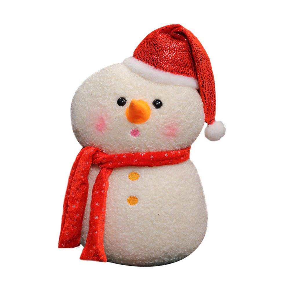 Boneca de pelúcia Cartoon Snowman Christmas 35 cm de pelúcia