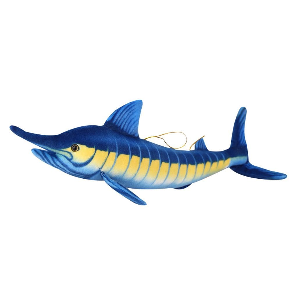 Boneca de brinquedo de pelúcia realista Blue Marlin, peixe-espada de pelúcia de 60 cm