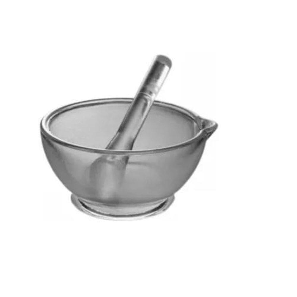 Gral  Almofariz  De Vidro Com Pistilo 250Ml