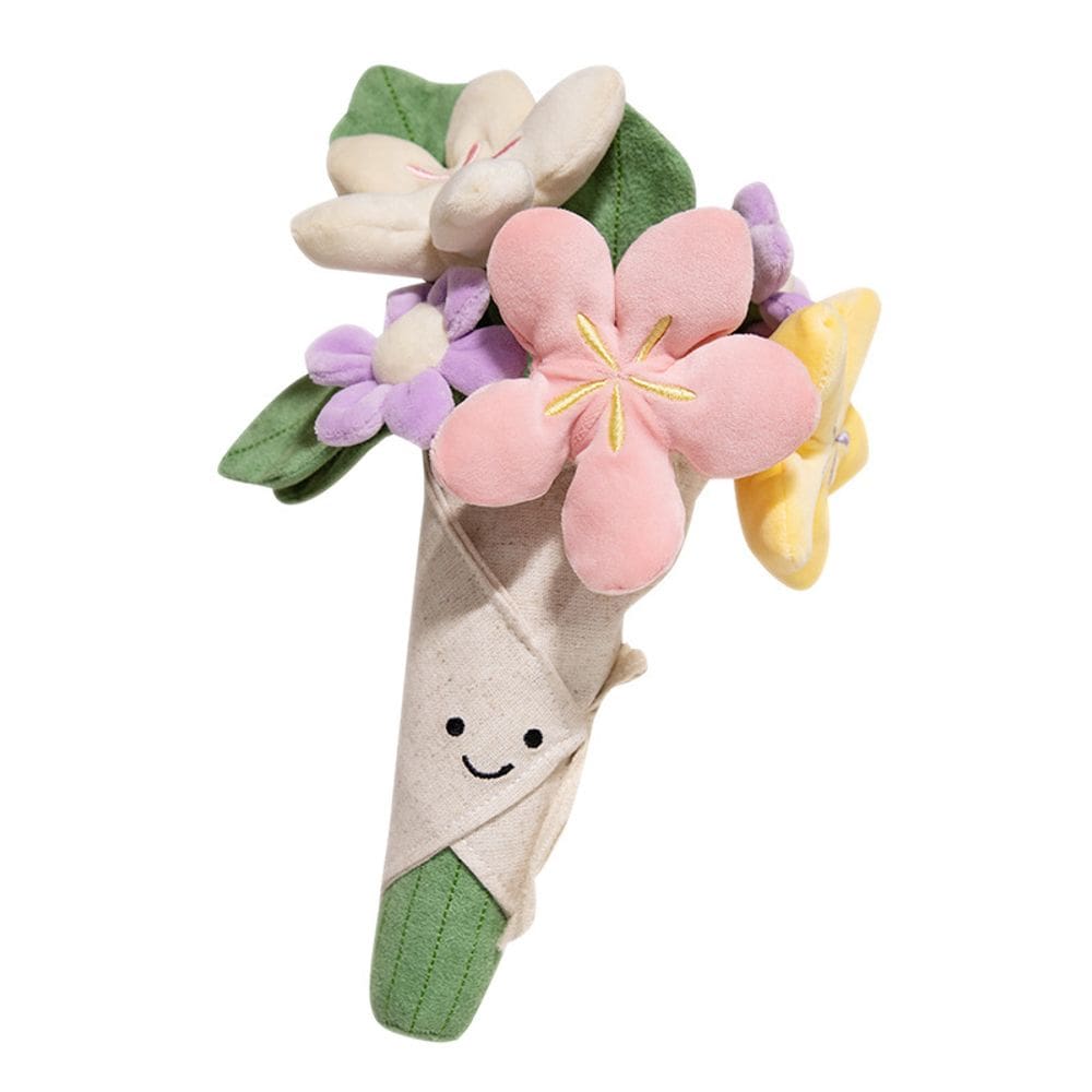 Buquê de flores de desenho animado de boneca de pelúcia 30 cm multicolorido