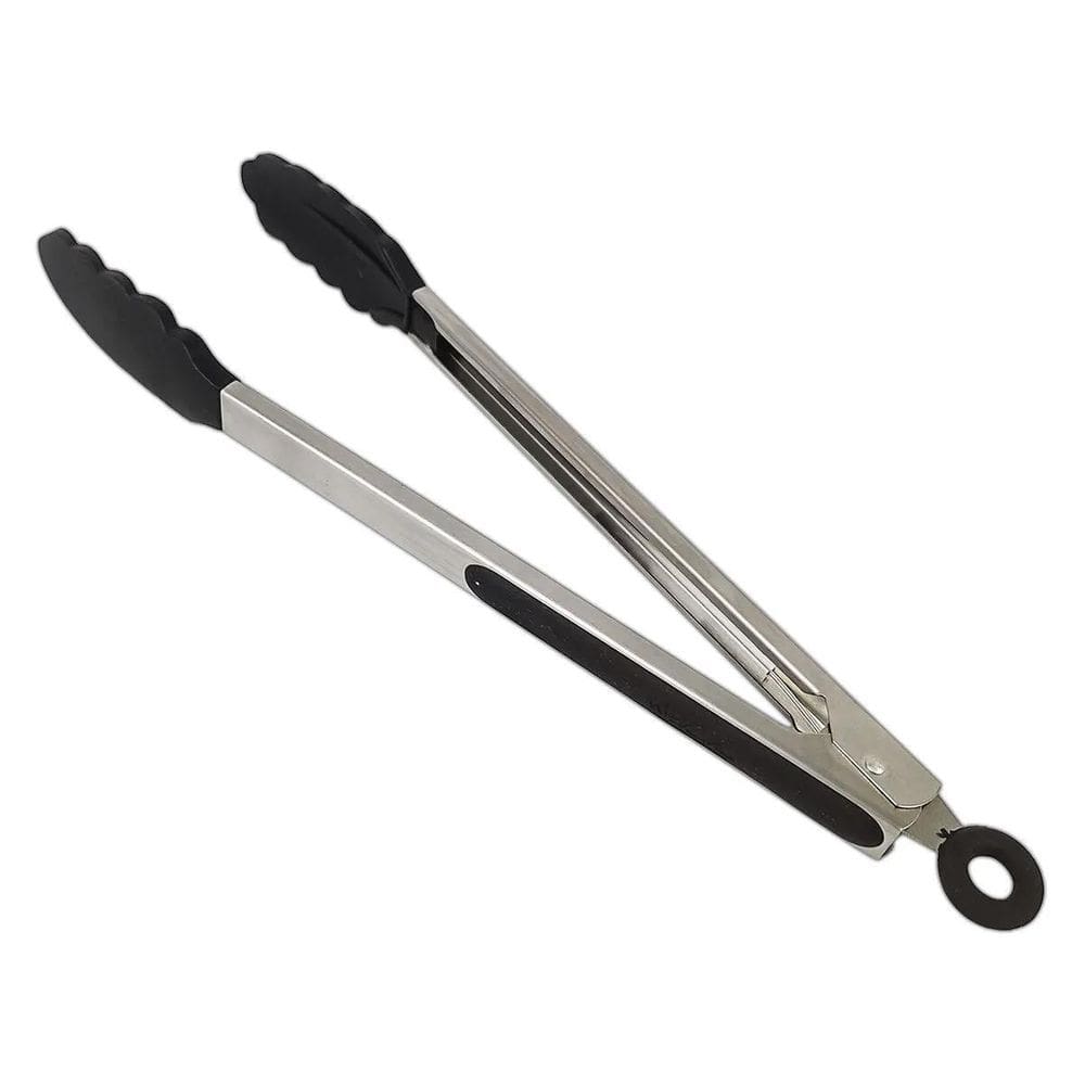 Pegador Inox Com Ponta Em Silicone 34Cm