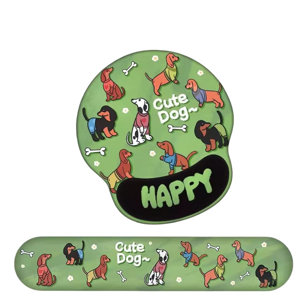 Conjunto de descanso de pulso para mouse e teclado com design ergonômico