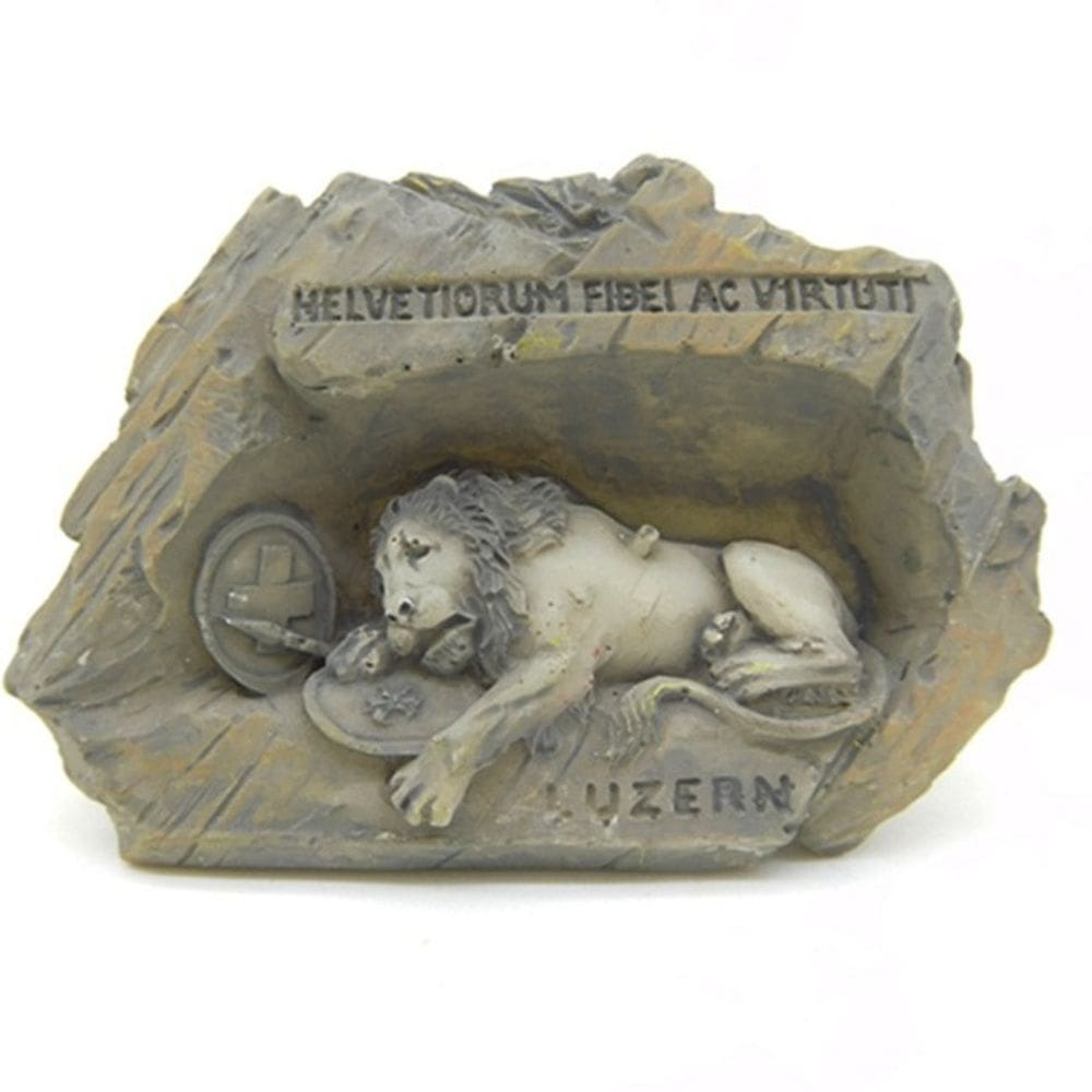 Ímã de geladeira Lucerna Suíça Lion Monument 3D Resin