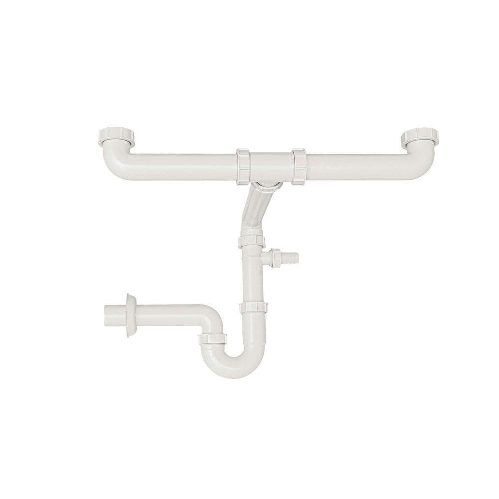 Sifão Duplo Compacto Tramontina Polipropileno Pias Cubas Tramontina