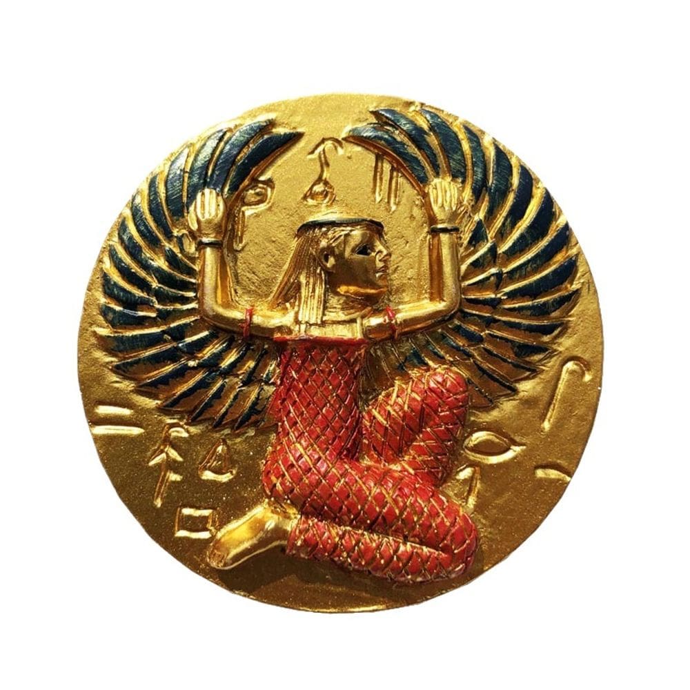 Ímã de geladeira, mitologia egípcia, esfinge de resina pintada à mão