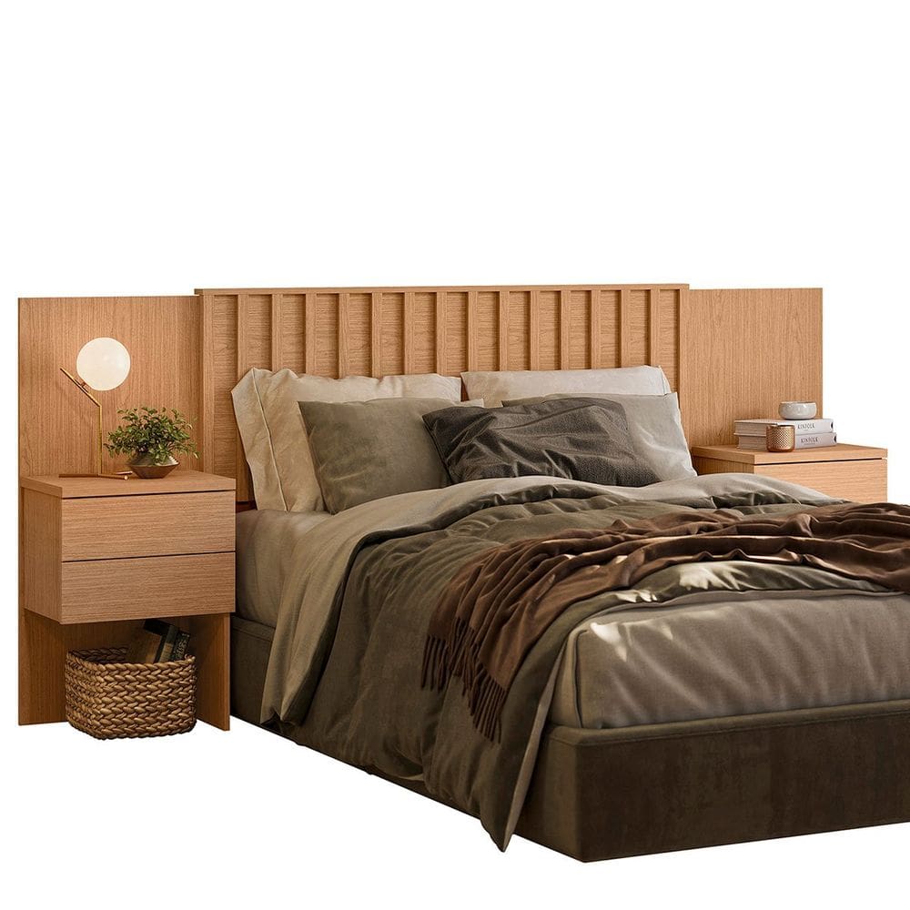 Cabeceira Casal/Queen/King Extensível Ripada Olimpia