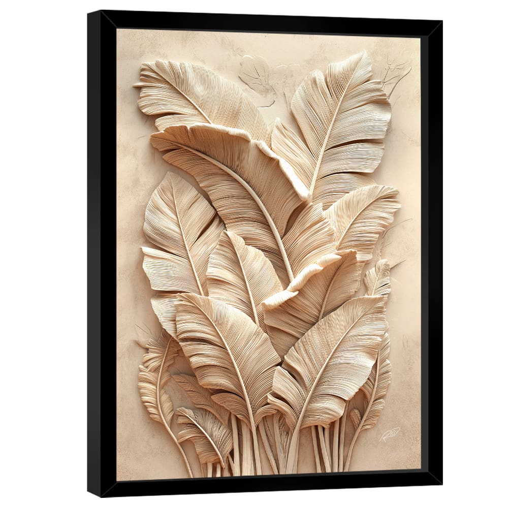 Quadro Decorativo Folhas 3D