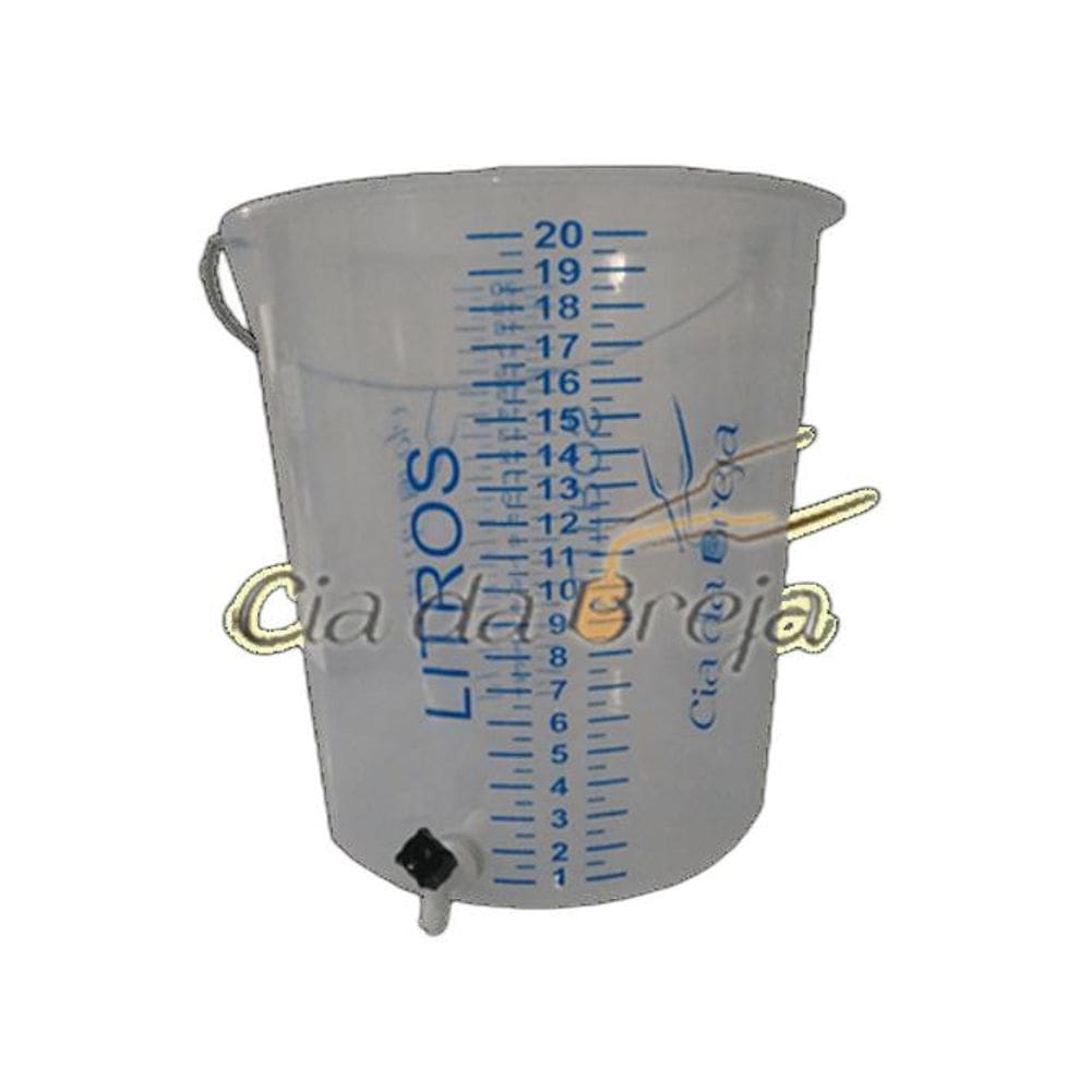 Balde Graduado 20 Litros Com Torneira