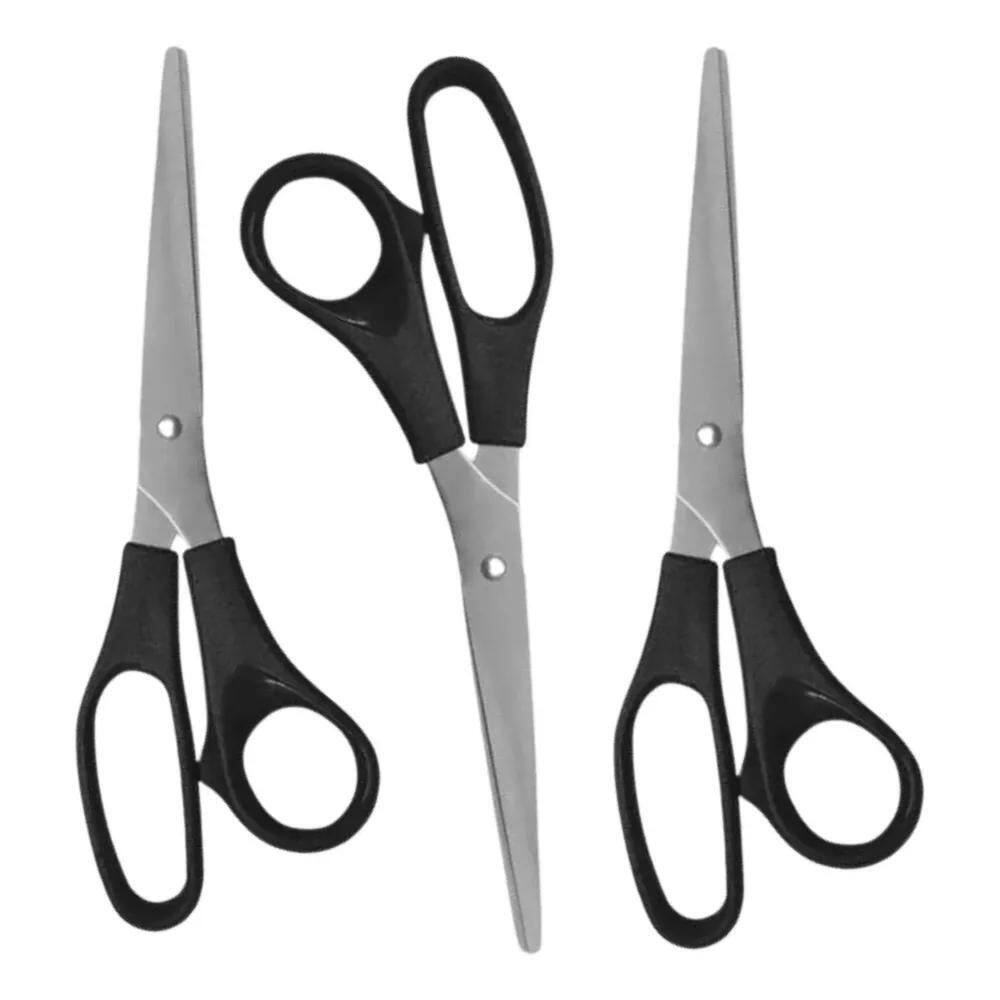 Tesoura Multiuso, Aço Inox Grande 21Cm Cabo Preto - Mp510