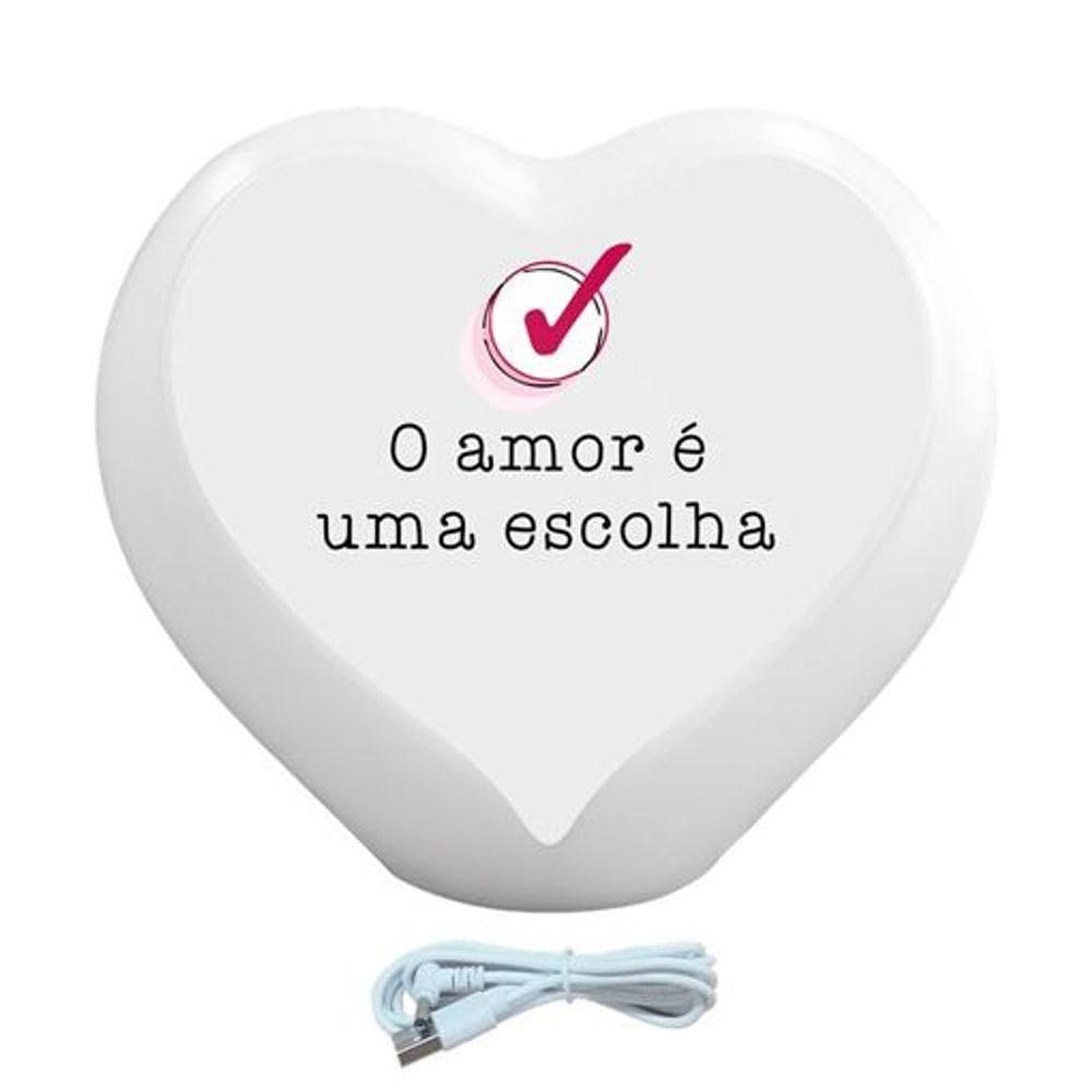 Luz Do Amor: Luminária Led Coração Para Romances E Momentos Inesquecíveis