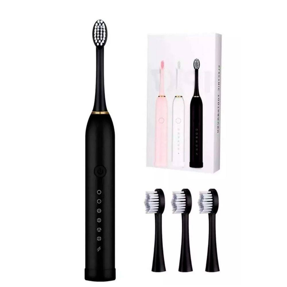 Escova Elétrica Para Limpeza Dental E Banheiro