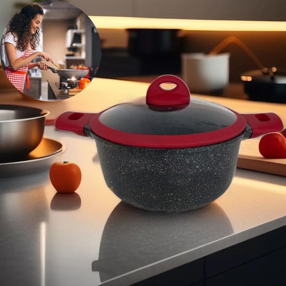 Panelas Com Cor Preta Com Vermelho