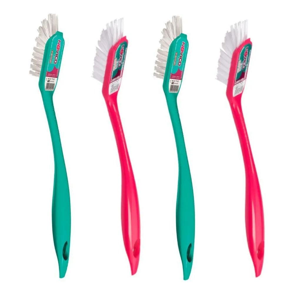 2X Kit C/4 Escovas Multiuso Rec Rec Noviça  C/ Pro