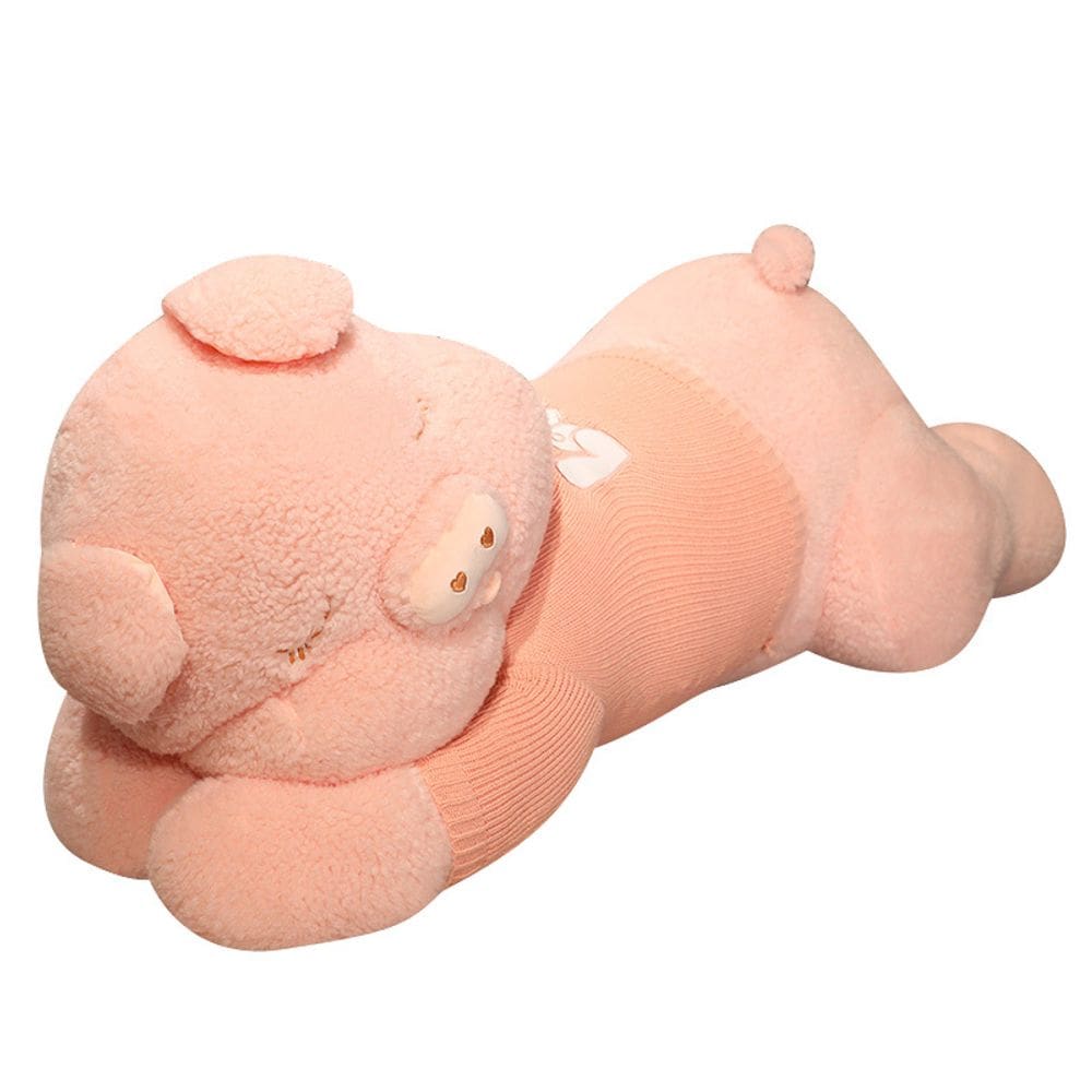Brinquedo de pelúcia, boneca, suéter, porco, desenho animado grande de 80 cm para crianças