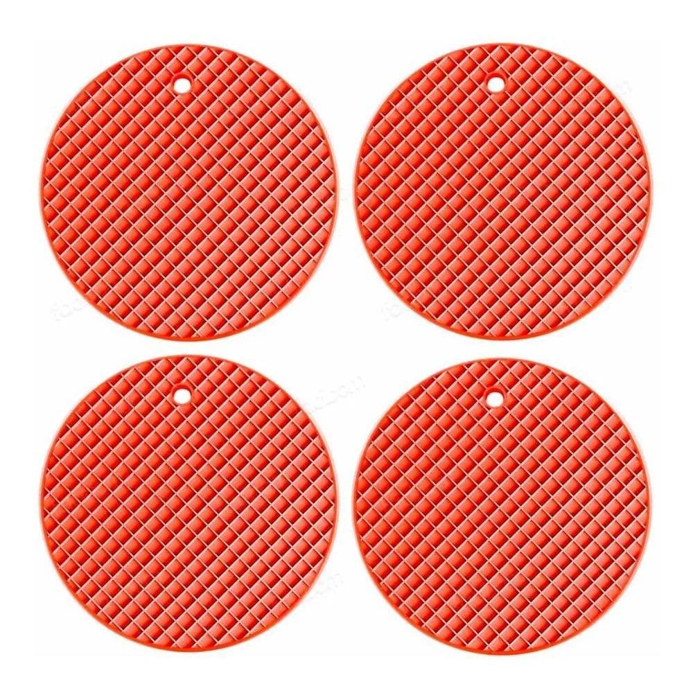 Kit 4 Descanso De Panela Silicone Protetor Antiaderente