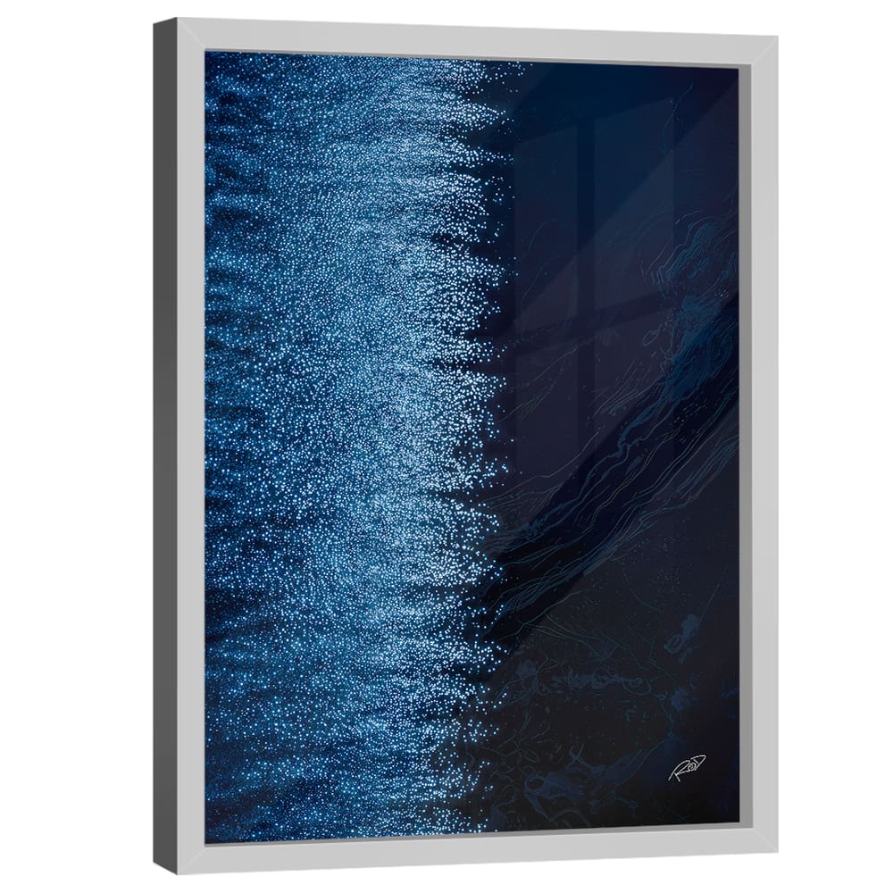 Quadro Decorativo Abstrato Tons de Azul