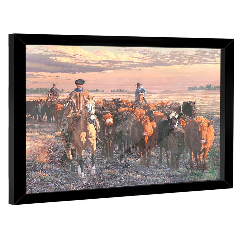 Quadro Decorativo Pintura Boiada