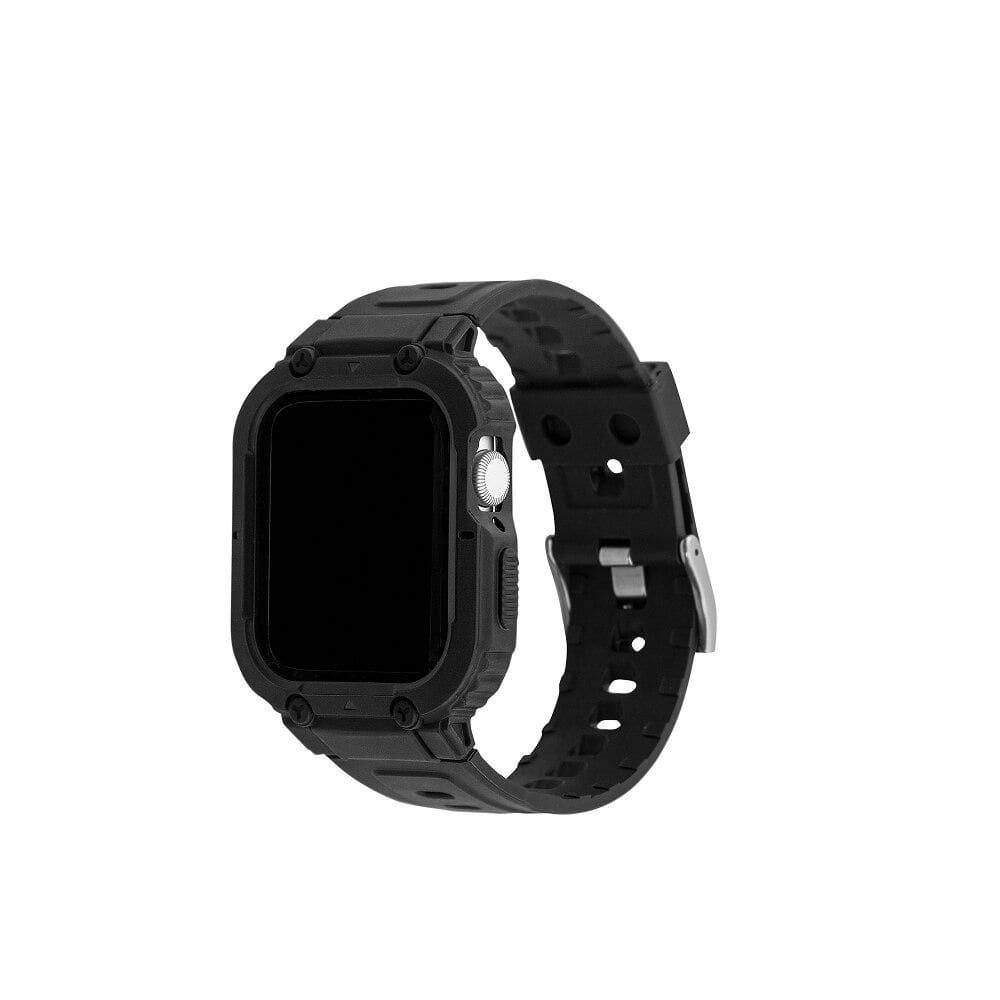 Pulseira de Bumper para Apple Watch 44mm e 45mm, Preta