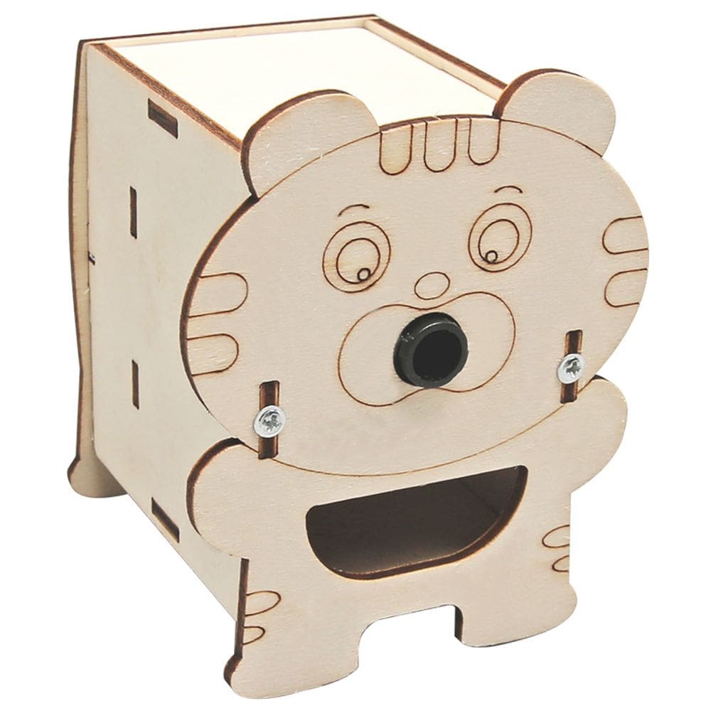 Kit de experimentos científicos: apontador de lápis elétrico de madeira