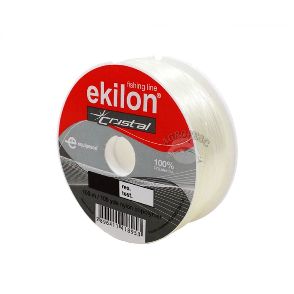 Linha de Pesca Artesanato Ekilon Crystal transparente Mono 100m