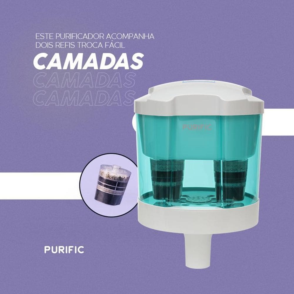 Purific 10 Verde Para Bebedouro Refil Camadas