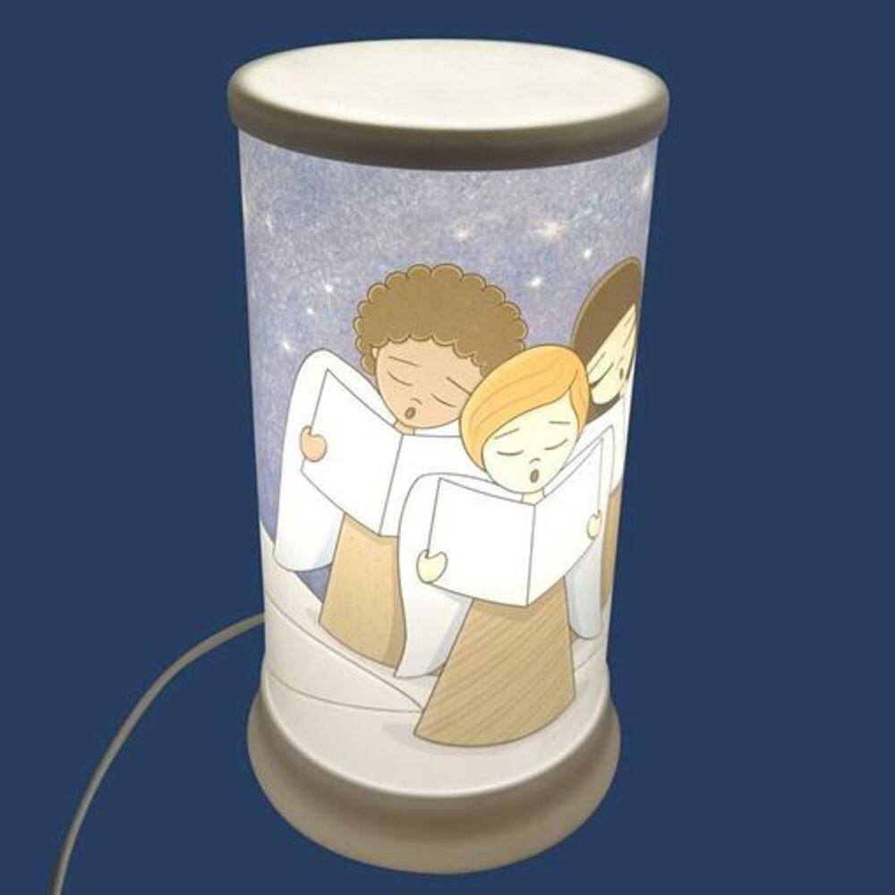 Abajur Mágico De Anjinhos - Luz Suave Para Noites Encantadas No Quarto Infantil