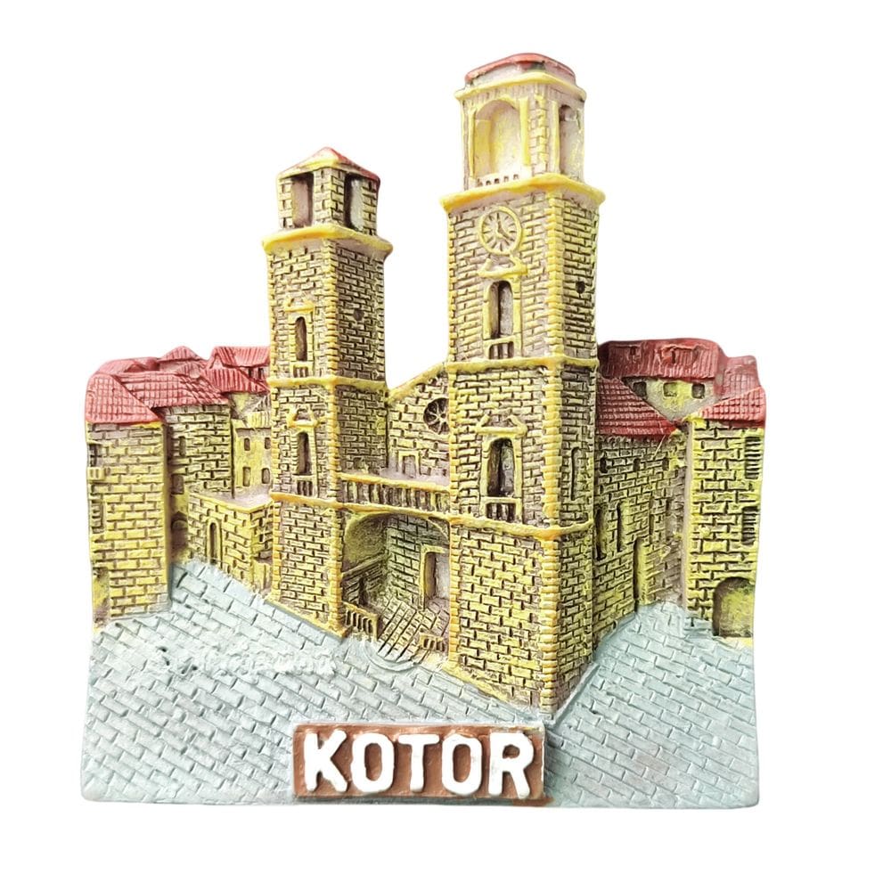 Ímã de geladeira 3D Kotor City Resin feito à mão 5,7x6,2 cm 50g