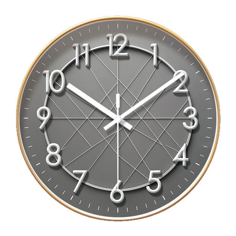 Relógio de parede moderno minimalista de 30 cm de quartzo antiaderente