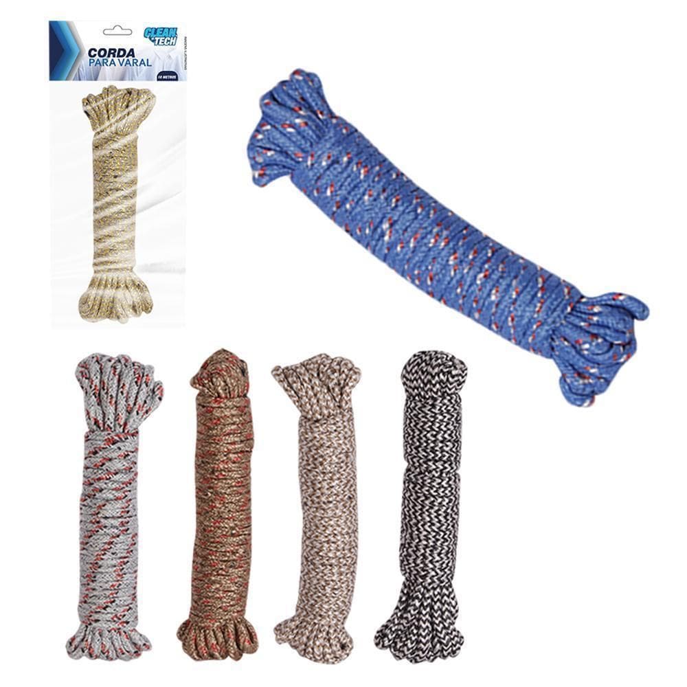 Corda De Nylon Para Varal Clean Tech 10Mx5Mm