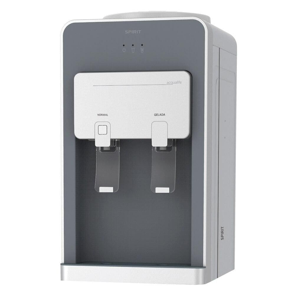 Bebedouro de Mesa para Garrafão Spirit Eletrônico Cinza e Prata SBG1 110V