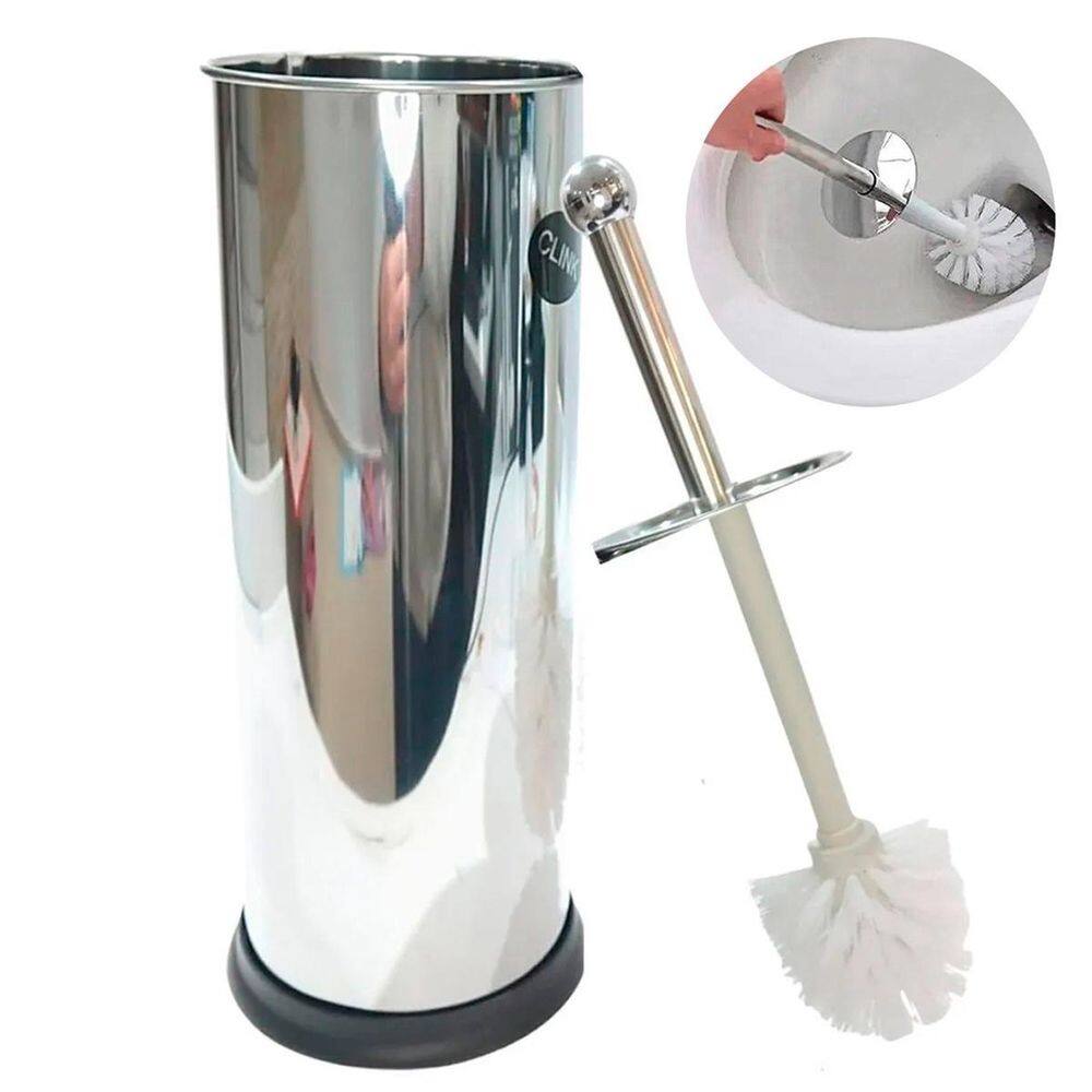 Escovinha Luxo Banheiro Inox Aço Higiene Sanitária