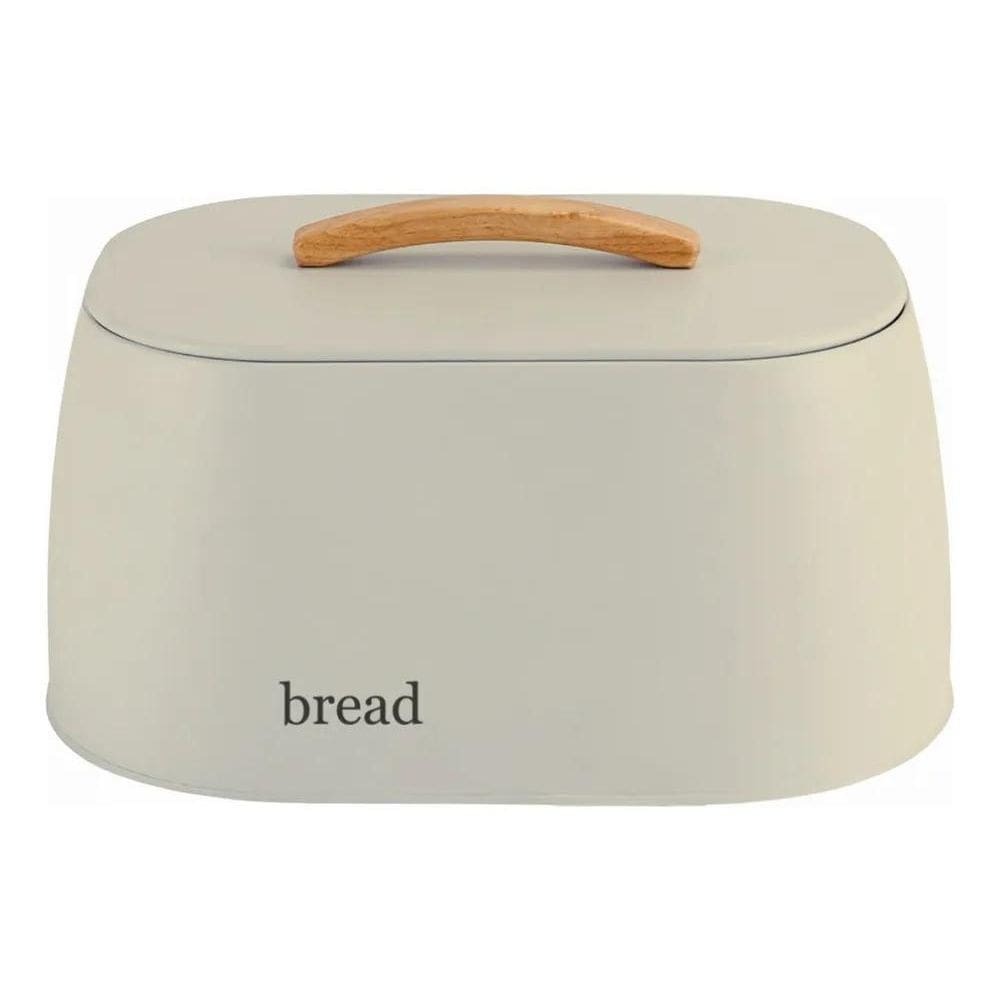 2X Porta Pão Grande Lata Pães Metalla Bread Com Tampa Sense