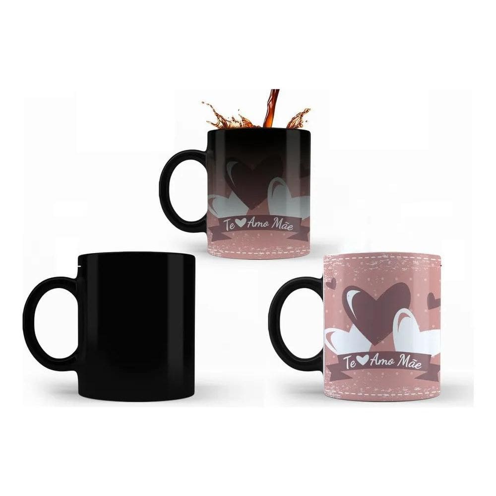 2X Caneca Mágica Presente Dia Das Mães Aniversário Mãe Te Am