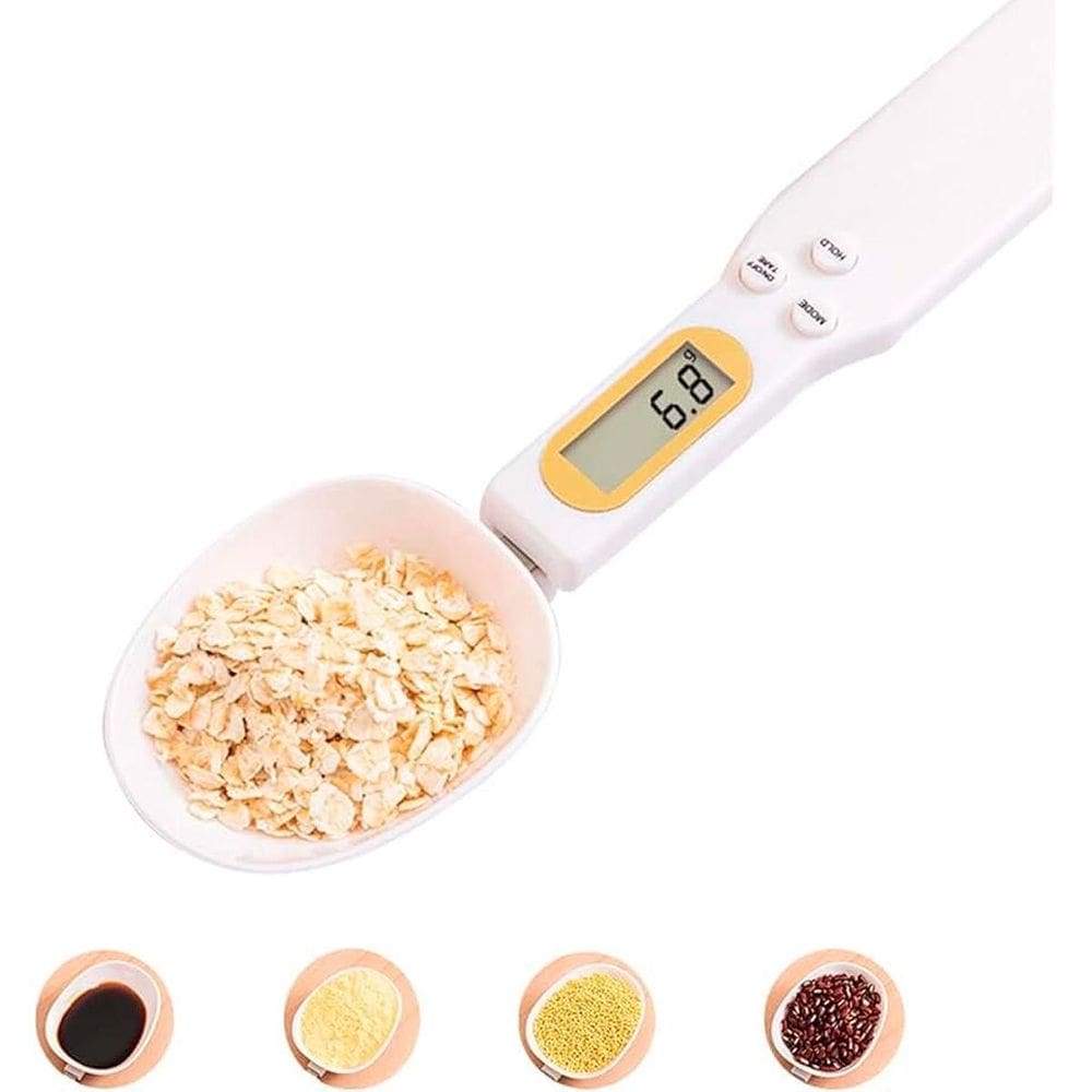Colher Digital Com Balança Para Medir Alimentos Com Precisão
