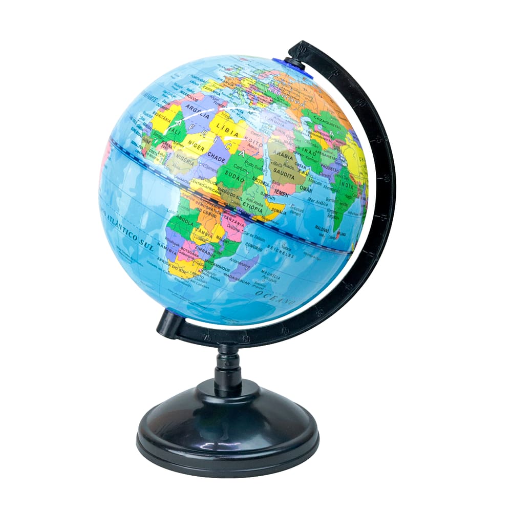 Globo Terrestre Decorativo Pvc 22Cm