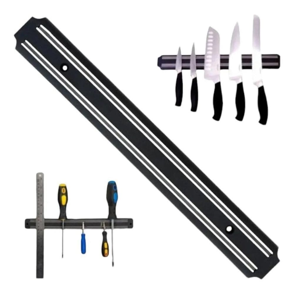 2X Barra Magnética Imã Suporte Cozinha Churrasqueira Faqueir