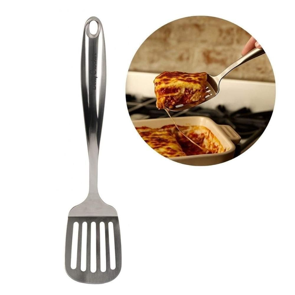 Espátula Perfurada  Inox Alça Cozinha Premium Betty Crocker