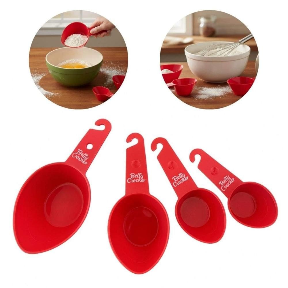 Jogo 4 Xícaras Medidoras Confeitaria Medida Betty Crocker