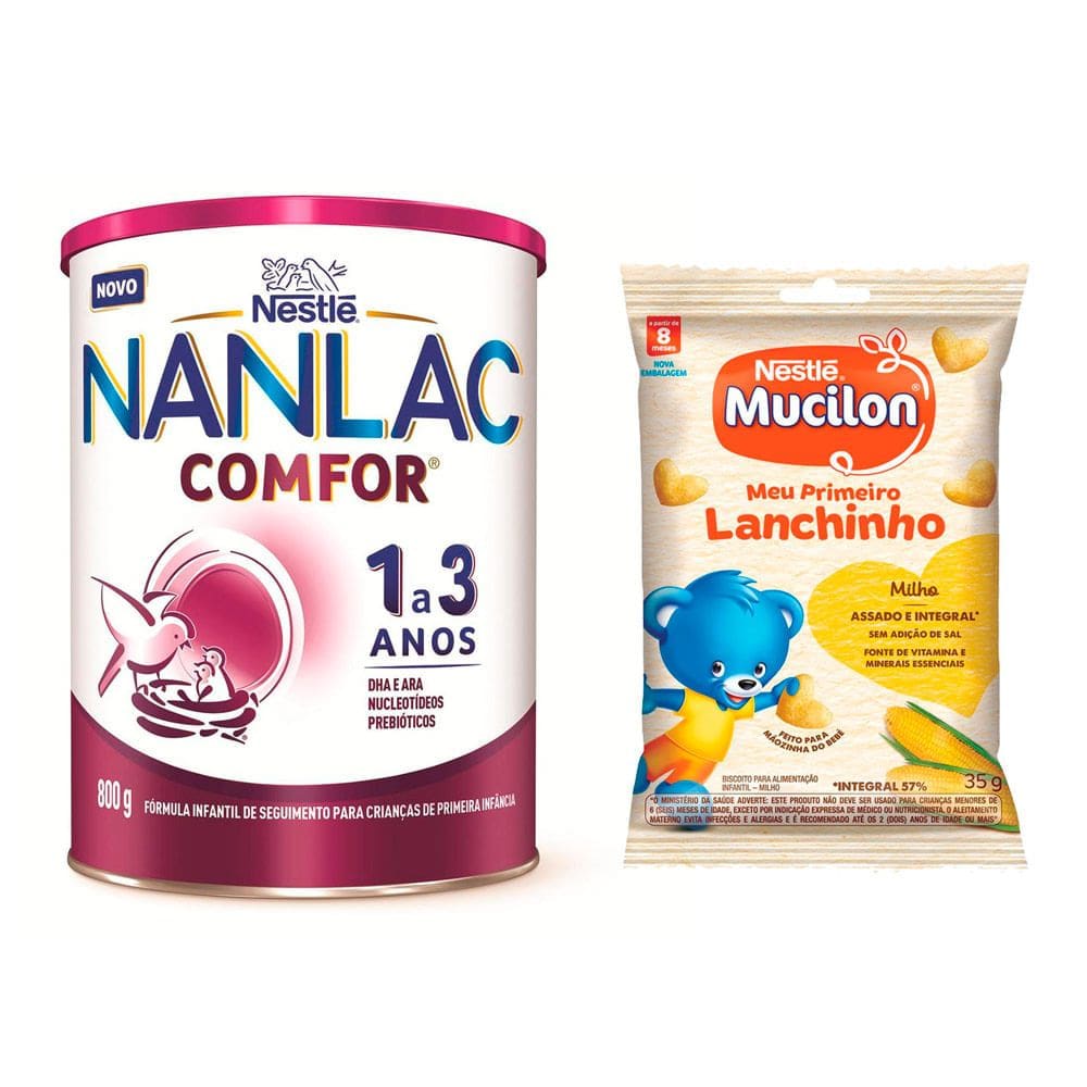 Kit 1 Fórmula Infantil NANLAC Comfor 800g