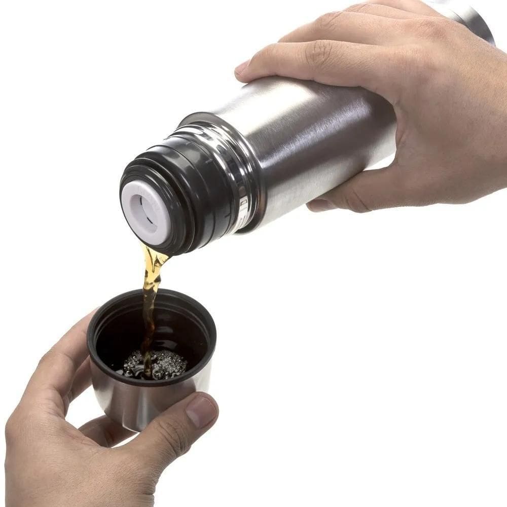 Mini Garrafa Bule Térmica Com Copinho Café Chá Água 250Ml