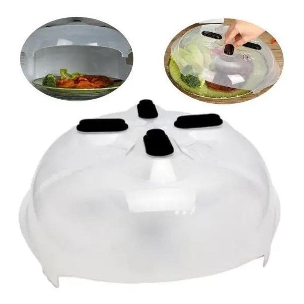 2X Tampa Magnética Protetora De Alimentos Para Micro-Ondas 3