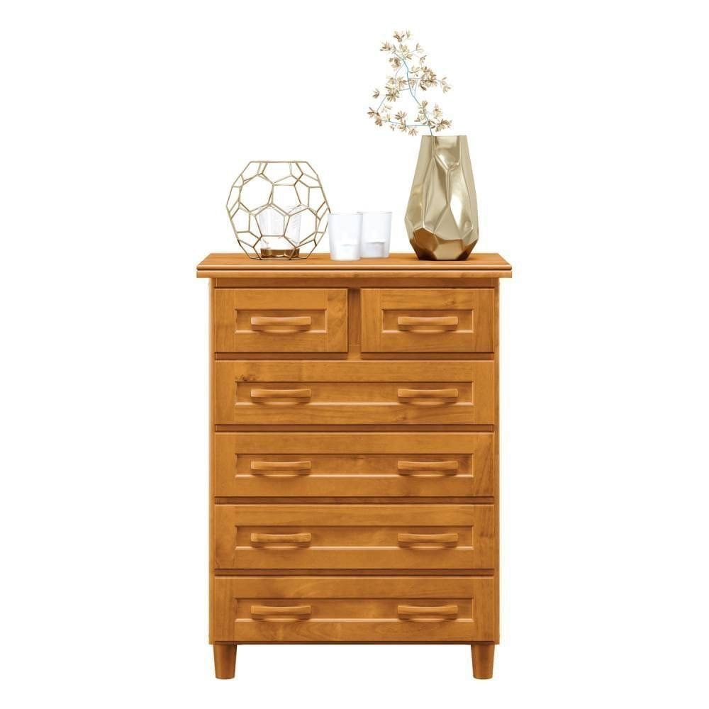Cômoda para Quarto 6 Gavetas em Madeira - Cavazotto