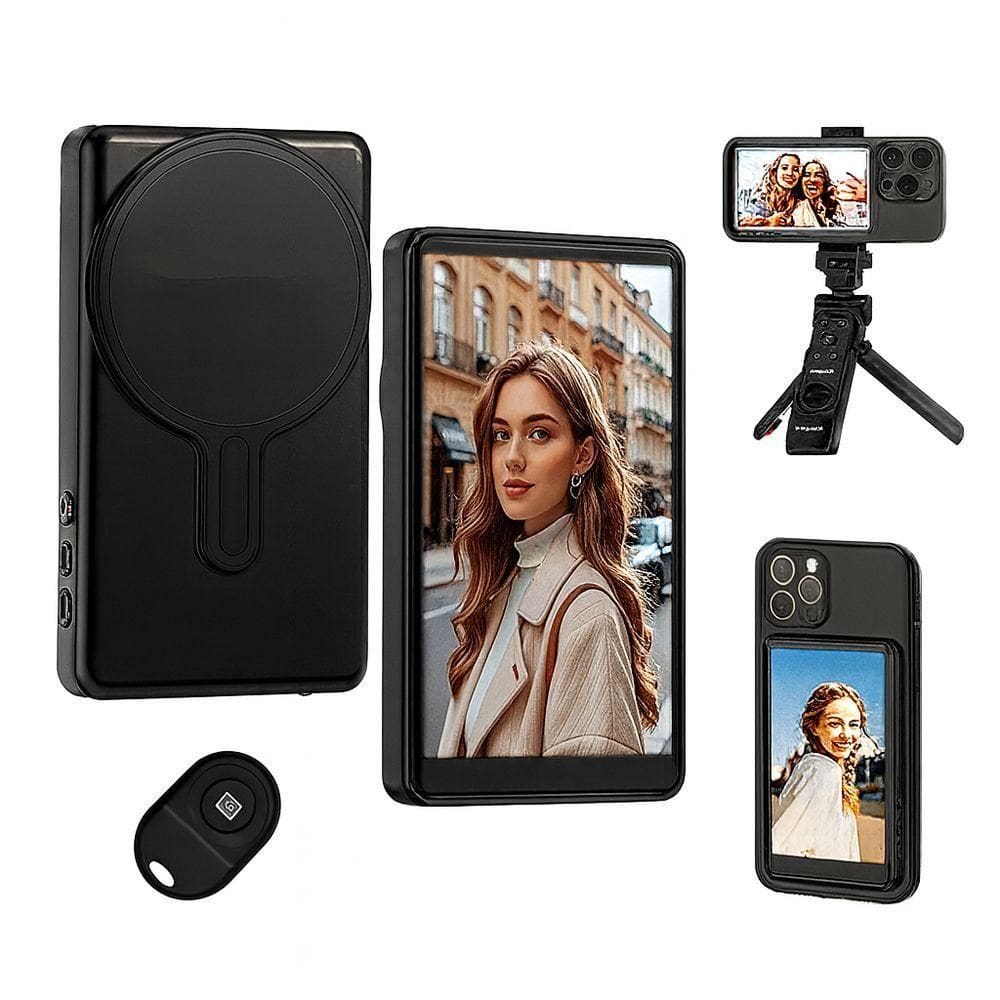 Tela Monitor De Selfie Vlog Para Celular – Visualize Suas Gravações Com Qualidade Profissional Em Tempo Real