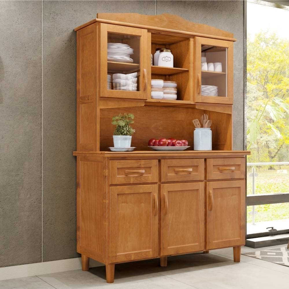 Cristaleira para Sala de Jantar 5 Portas e 3 Gavetas em Madeira  Brasil - Cavazotto