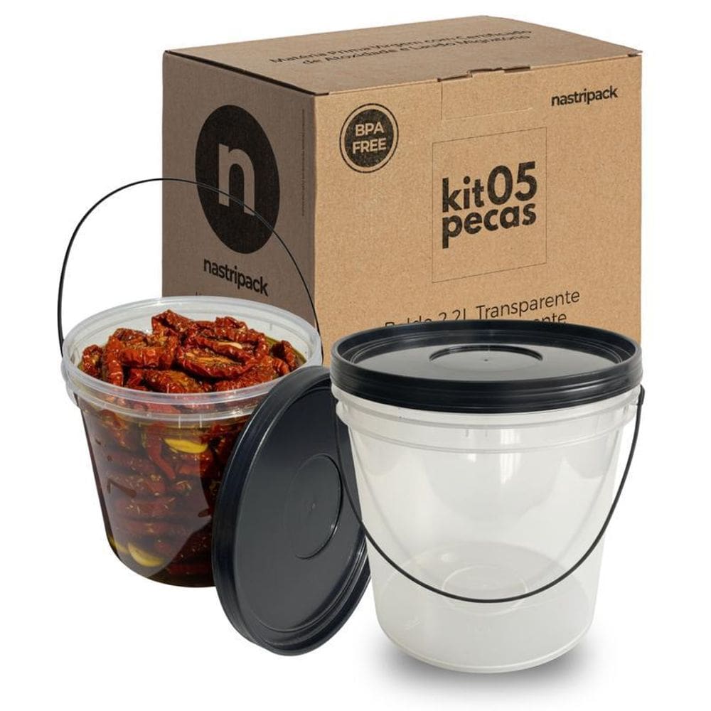 Balde Para Comprar Em Mg 3.2 Litros Transparente